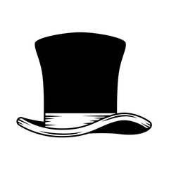 Canvas Print - gentleman top hat icon