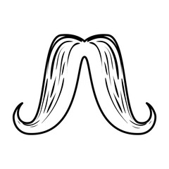 Canvas Print - mustache style hipster accessory