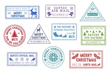 Santa Claus Mail, Christmas Post Stamps