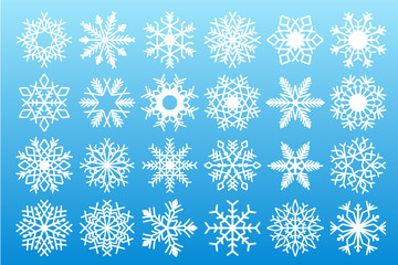 Aufkleber - Snowflakes isolated Vector clipart