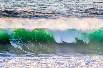 Wall Mural - Crashing wave; the Pacific Ocean coastline, California