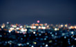 Blur colorful bokeh night city landscape
