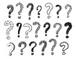 © ollymolly - vector question marks collection
