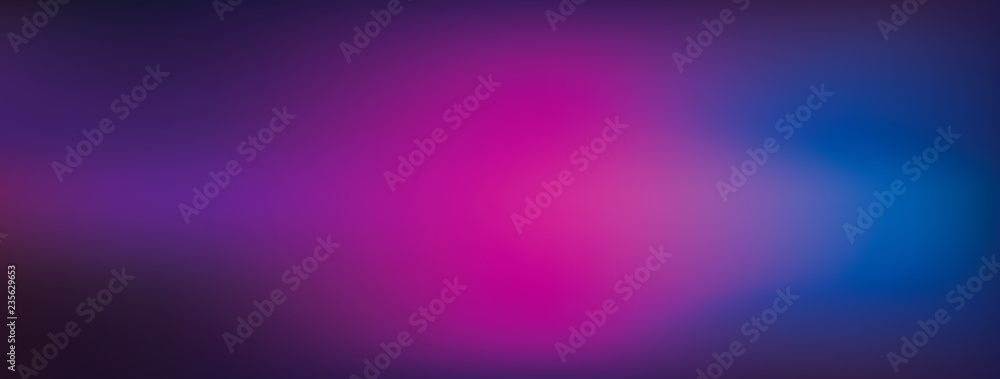 Blended colorful dark pink and blue geadient abstract banner background - obrazy, fototapety, plakaty 