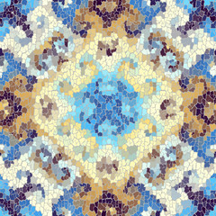 Aufkleber - Seamless grunge abstract square pattern. Paint grunge cracks.