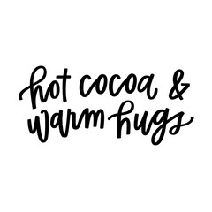 Sticker - Hot Cocoa & Warm Hugs