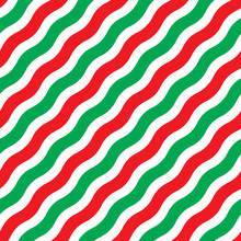 Seamless Wavy Line Christmas Wrapping Paper Pattern