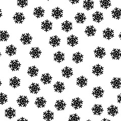 Poster - It is snowing. Seamless pattern of snowflakes. Christmas or winter theme vector background.