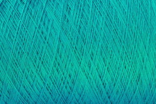 Merino Wool Yarn Turquoise Color Background