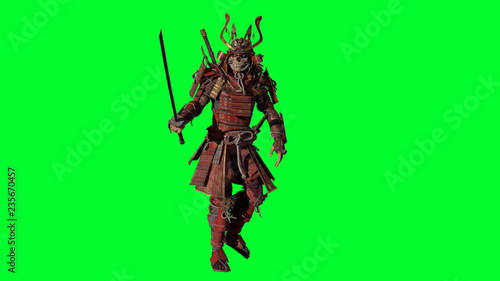 The Samurai Warrior 3d model render Poster Mural XXL