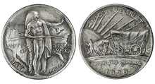 1926 Oregon Trail Silver Half Dollar Coin