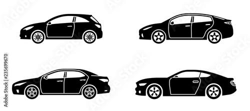 Set of personal cars Fototapeta