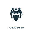 Public Safety icon. Premium style design from urbanism icon collection. UI and UX. Pixel perfect Public Safety icon for web design, apps, software, print usage.