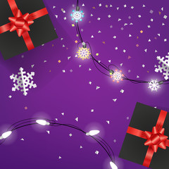 Aufkleber - Greeting card templete. Happy Holidays vector illustration