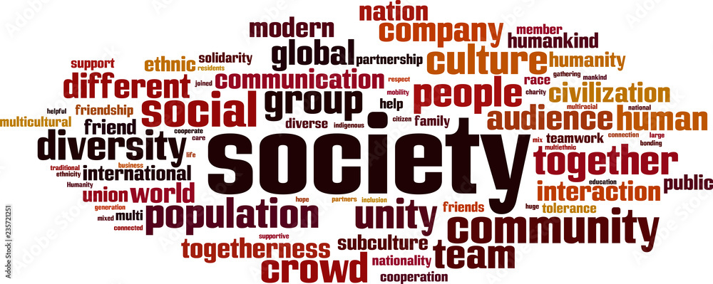 Society word cloud