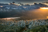 Fototapeta  - Zachód słońca widziany z Grzesia w Tatrach Zachodnich.