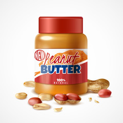 Canvas Print - Peanut Butter Jar Composition