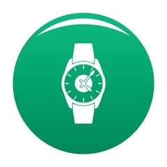 Poster - Wristwatch businessman icon. Simple illustration of wristwatch businessman vector icon for any design green