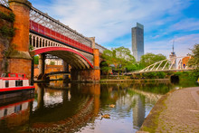 Castlefield, Inner City Conservation Area In Manchester, UK