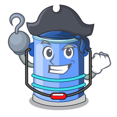 Poster - Pirate cylinder bucket Cartoon of for liquid