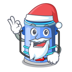 Wall Mural - Santa bucket cylinder water in shape character