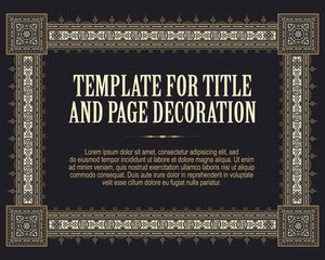 Template flyer, invitations or greeting cards