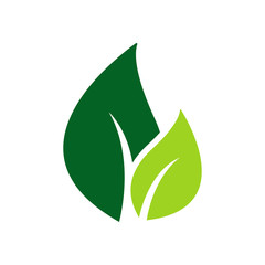 Wall Mural - leaf logo icon design template vector