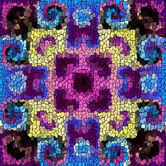 Aufkleber - Seamless grunge abstract square pattern. Paint grunge cracks.