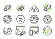 active charcoal line icon