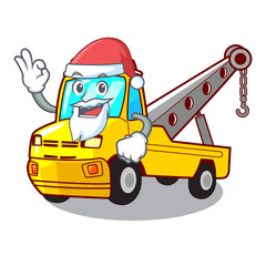 Wall Mural - Santa tow truck for vehicle branding character