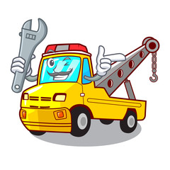 Sticker - Mechanic tow truck for vehicle branding character