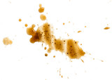 Fototapeta Na drzwi - spilled coffee stain isolated