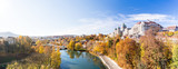 Fototapeta  - Panorama from the City of Bern, the Federal Palace, Parliament Building housing the Swiss Federal Assembly and the Federal Council, Switzerland 