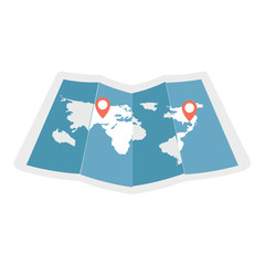 Poster - maps navigation design background, vector illustration