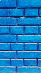 Wall Mural - Blue brick wall