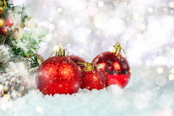 Christmas and New Year holidays background