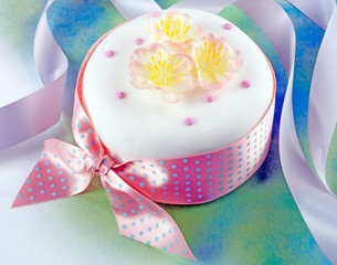 Canvas Print - ICED EASTER SPRING CAKE