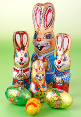 Canvas Print - EASTER CHOCOLATE BUNNIES AND EGGS