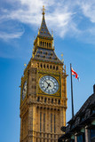 Fototapeta Big Ben - The famous ‘Big Ben’ housed in the Elizabeth clock tower of Westminster Palace.