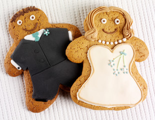 Sticker - GINGERBREAD MAN AND WOMAN