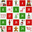 Advent Calendar with Christmas Characters