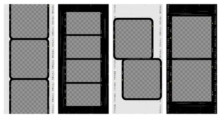 Social stories template. Editable camera roll effect design. Lifestyle concept.