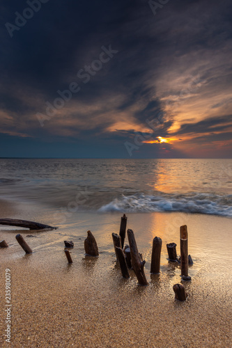 Fotografía Scenic view of Baltic Sea, Sobieszewska Island, Gdansk, Poland