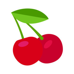 Canvas Print - emoji cherry