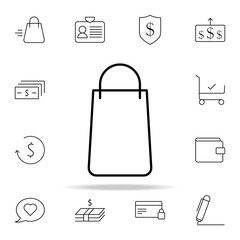 bag package icon. e-commerce icons universal set for web and mobile