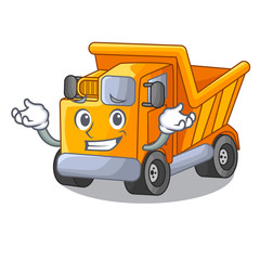 Sticker - Grinning cartoon truck transportation on the road