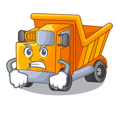 Wall Mural - Angry Truck on highway road with mascot