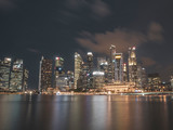 Fototapeta  - Singapore Skyline - Warm Night