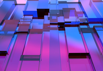 Abstract three dimensional cube texture.
