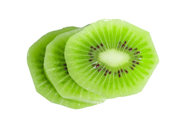 kiwi fruits isolated on white background